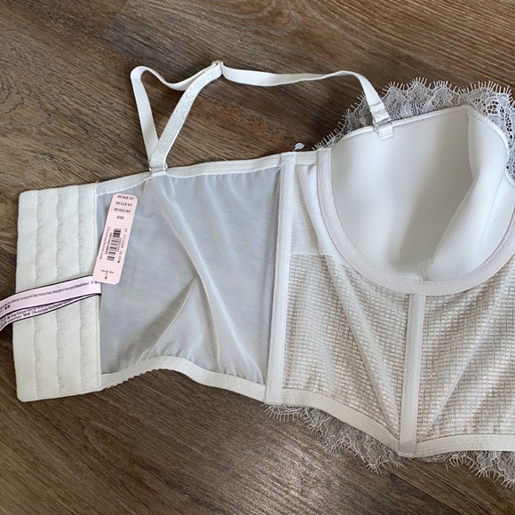 Sparkly Victoria Secret Corset Metallic Bustier 36B - Picture 4 of 4